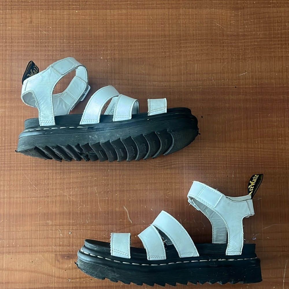 White doc marten sandles